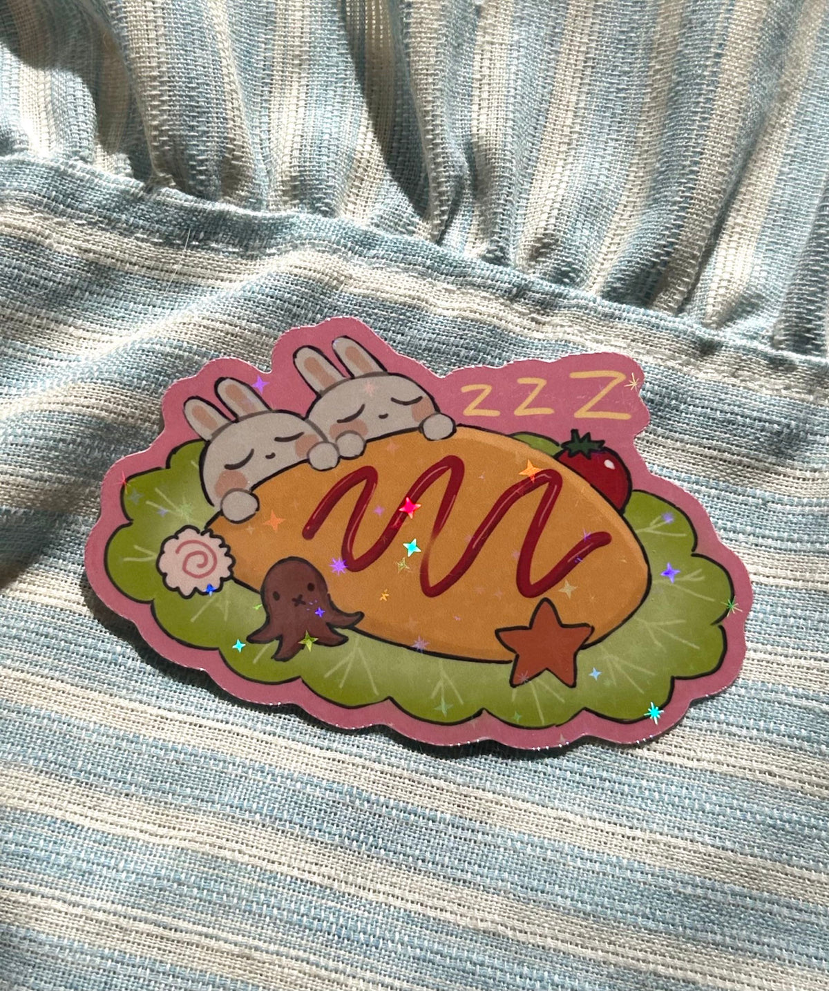 Bunny Omelette Sticker