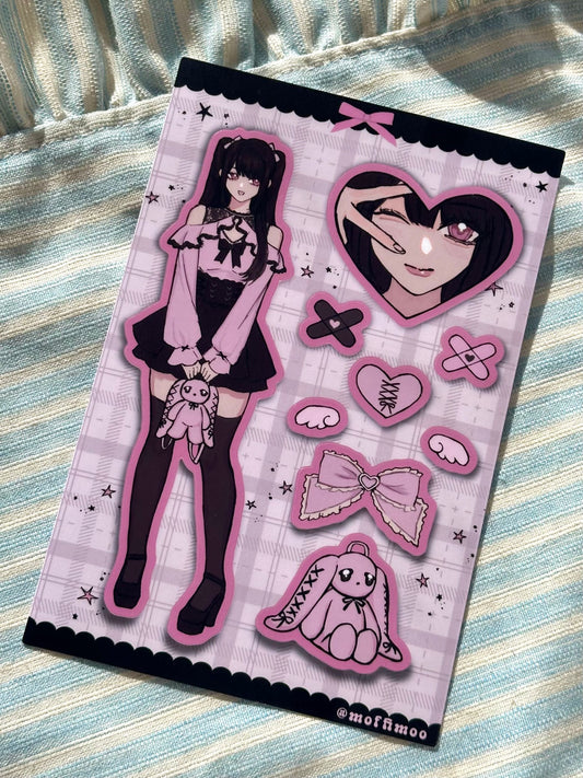 Jirai Kei Sticker Sheet