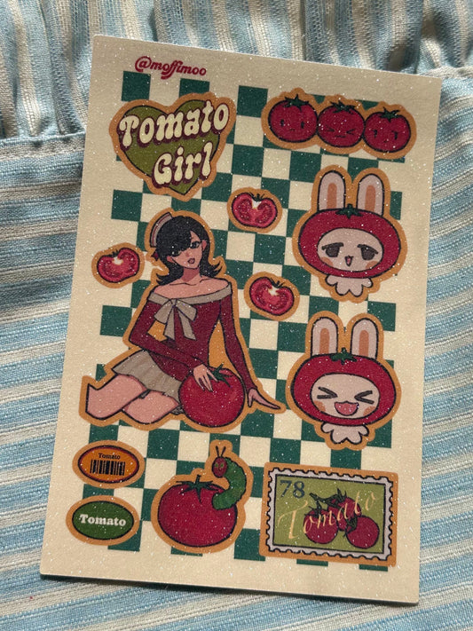 Tomato Girl Sticker Sheet