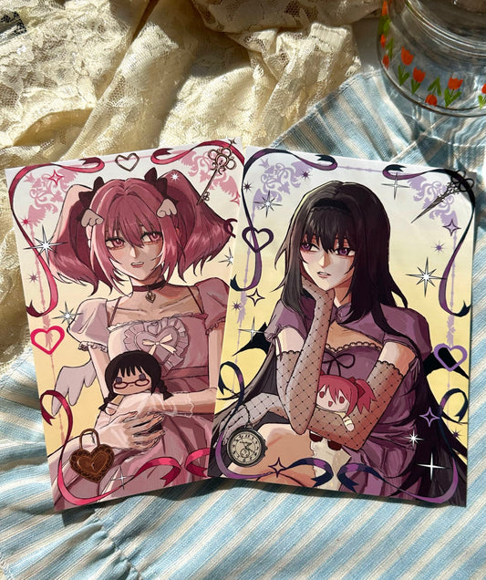 Madoka and Homura Prints