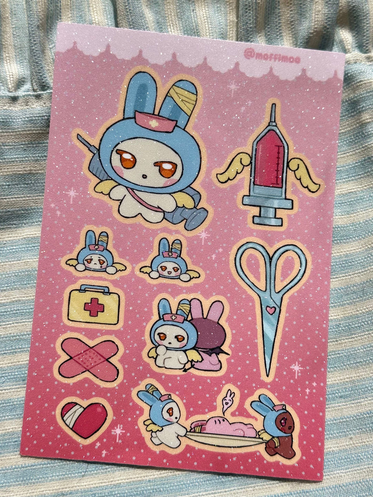 Nurse Bunny Sticker Sheet